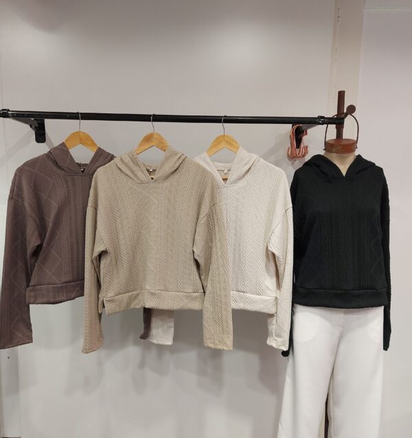 C423 Sweater c/capucha