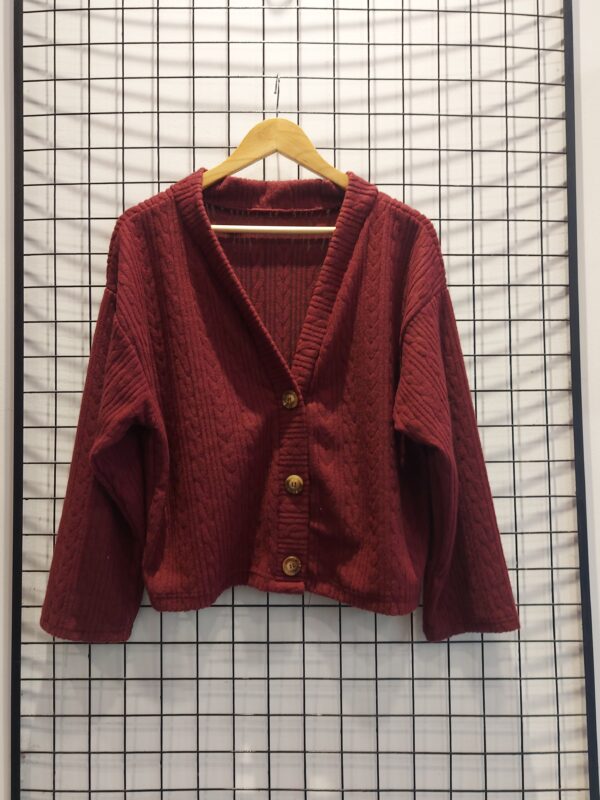 C428 Cardigan Trenzado